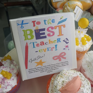 Teacher Cupcake Bath Bomb Gift Box